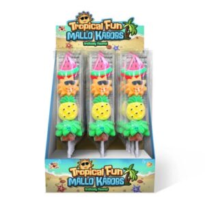 Alberts Tropical Fun Mallo Marshmallow Kabob Skewer 1.6oz 12ct